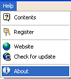 Help Menu (About)