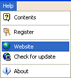 Help Menu (Website)
