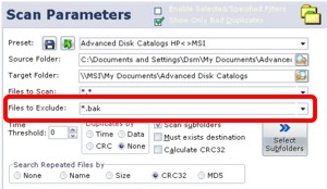 Settings (Exclude)